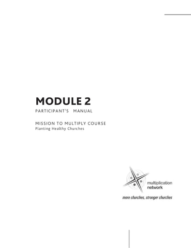 Mission to Multiply - Module 2 - Participant