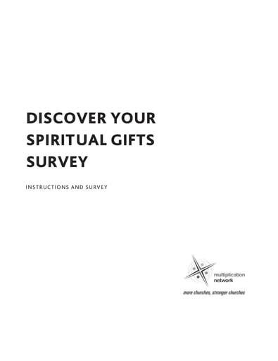 Discover Your Spiritual Gifts Survey