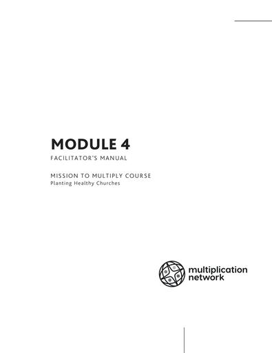 Mission to Multiply Module 4 - Facilitator